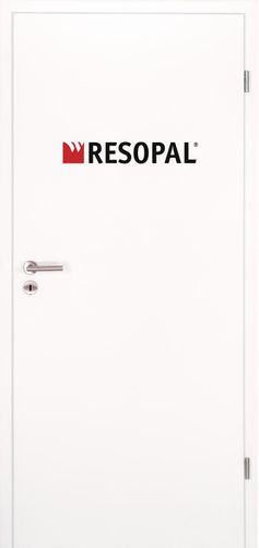 Porte d'intérieur - RESOPAL  - Lebo - en bois / battante / semi-vitrée