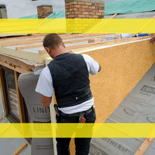 Panneau sandwich isolant pour toiture pente - LITEC GS - Linzmeier Bauelemente GmbH - face en bois / âme en mousse de polyuréthane / haute résistance