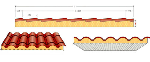 Panneau sandwich pour toiture - METCOPPO® - Metecno Bausysteme GmbH  - face métallique / âme en polyuréthane PUR