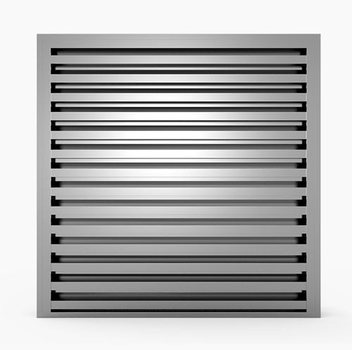 Grille de ventilation en aluminium - 621V IP23D - MLL-HAMBURG® - rectangulaire / carrée / d'extérieur