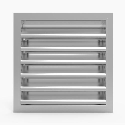 Grille de ventilation en aluminium - 743.4S - MLL-HAMBURG® - rectangulaire / carrée / d'extérieur