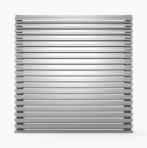 Grille de ventilation en aluminium - 514XSFMK - MLL-HAMBURG® - rectangulaire / carrée / d'extérieur
