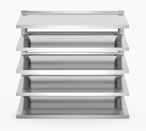 Grille de ventilation en aluminium - 754HEI - MLL-HAMBURG® - rectangulaire / carrée / d'extérieur