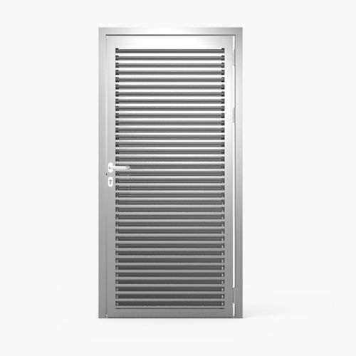 Porte d'entrée - SINGLE-PANEL : 622 - MLL-HAMBURG® - en aluminium / battante / pleine