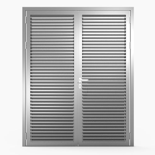 Porte d'entrée - TWO-PANEL : 622 - MLL-HAMBURG® - en aluminium / battante / pleine