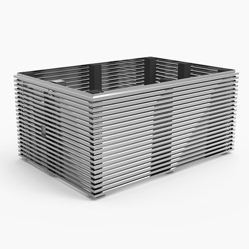 Bardage en lames - 755 - MLL-HAMBURG® - en aluminium / finition naturelle / aspect bois