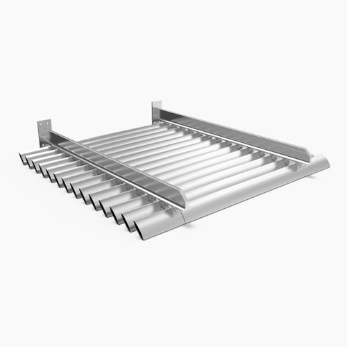 Brise-soleil en aluminium - SONAL D : HS-H-100-MH - MLL-HAMBURG® - pour façade / pour toiture / pour fenêtre