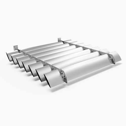 Brise-soleil en aluminium - SONAL D : HS-H-200-SH - MLL-HAMBURG® - pour façade / pour toiture / pour fenêtre