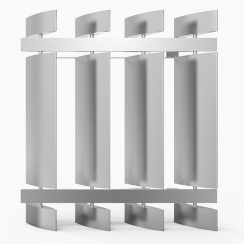 Brise-soleil en aluminium - SONAL D : VB-V-400-ND-00 - MLL-HAMBURG® - pour façade / pour fenêtre / vertical