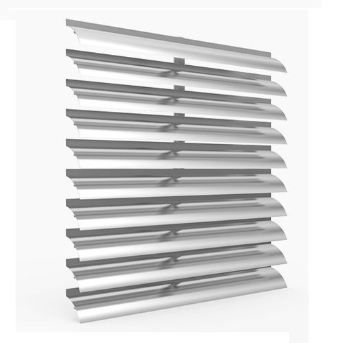 Brise-soleil en aluminium - SLC : VS-H-050SLC - MLL-HAMBURG® - pour façade / vertical / rigide