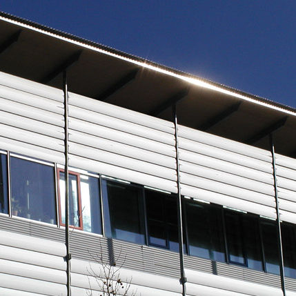 Brise-soleil en aluminium - VB-H-300-ND-00 - MLL-HAMBURG® - pour façade / pour fenêtre / vertical