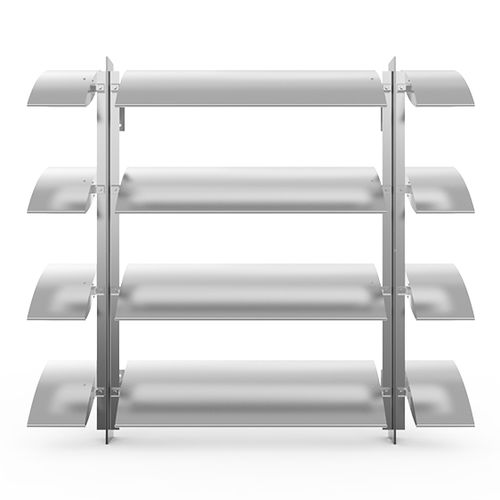 Brise-soleil en aluminium - VS-H-400-FH - MLL-HAMBURG® - pour façade / vertical / rigide