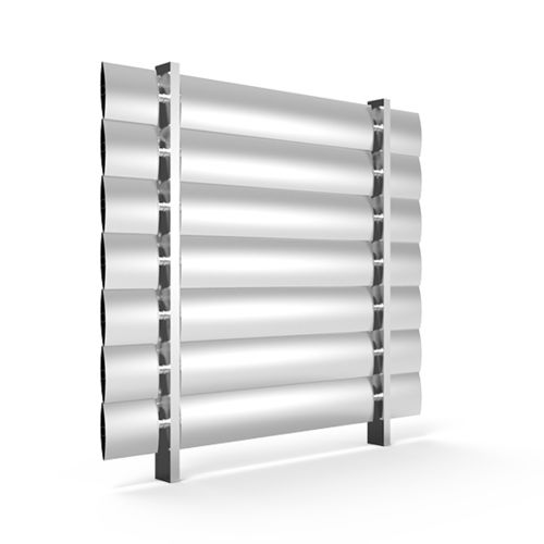 Brise-soleil en aluminium - VB-H-200-ND-00 - MLL-HAMBURG® - pour façade / pour toiture / pour fenêtre