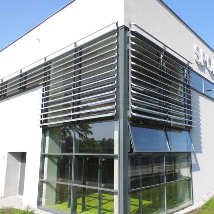 Brise-soleil en aluminium - VS-H-240-MH - MLL-HAMBURG® - pour façade / vertical / rigide