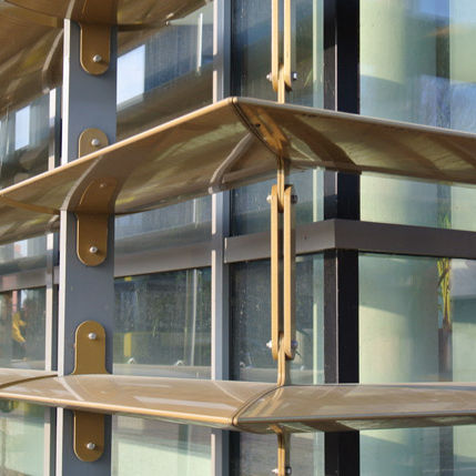 Brise-soleil en aluminium - VB-H-450-ND - MLL-HAMBURG® - pour façade / vertical / orientable