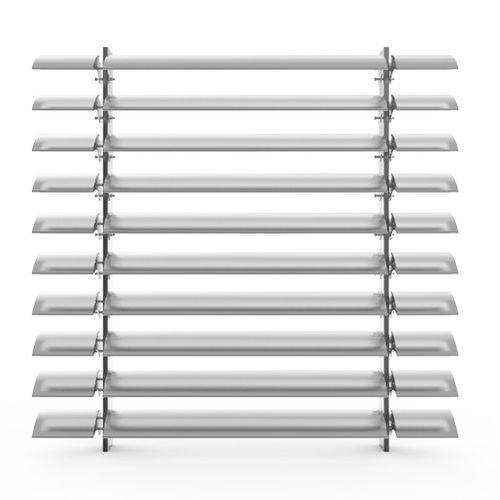 Brise-soleil en aluminium - SONAL D : VS-H-150-DH - MLL-HAMBURG® - pour façade / vertical / rigide