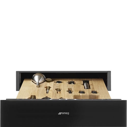 Tiroir d'intérieur - CPRT615NR - SMEG - en bois / en acier inox / avec compartiments de rangement