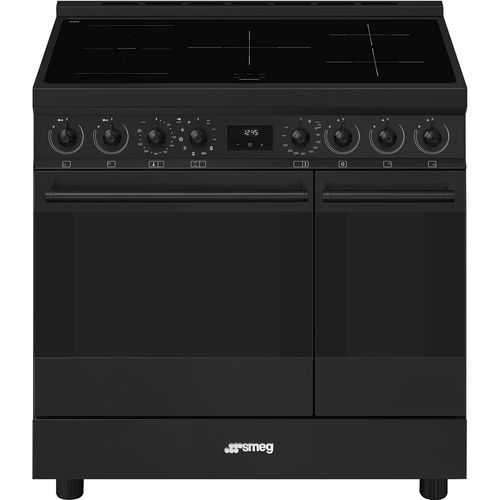 Cuisinière à induction - C92IPN2 - SMEG - 5 foyers / 2 fours / à pyrolyse