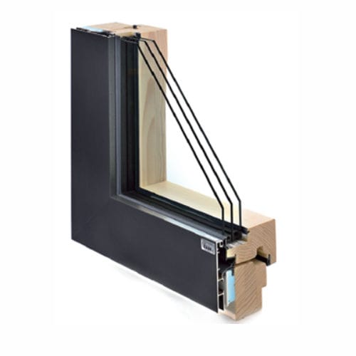 Fenêtre en bois - PASSIVE - Rauh SR Fensterbau - en aluminium / à guillotine / à triple vitrage
