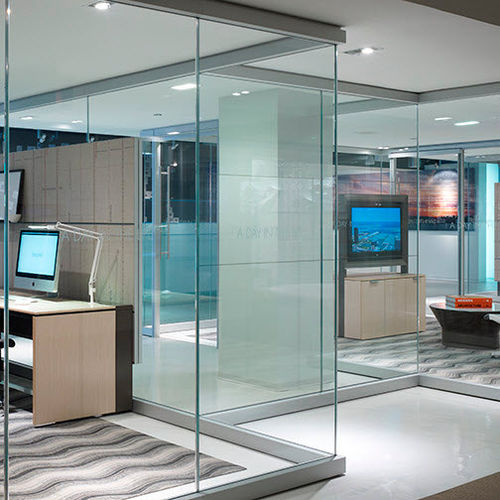 Cloison fixe - BEYOND  - Allsteel - vitrée / professionnelle / de bureau