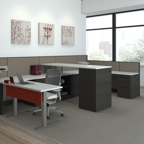Caisson de bureau en acier - ESSENTIALS - Allsteel - à 3 tiroirs / à 2 tiroirs / à 4 tiroirs