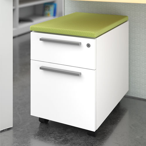 Caisson de bureau en métal - ALIGN - Allsteel - stratifié / à 2 tiroirs / à roulettes