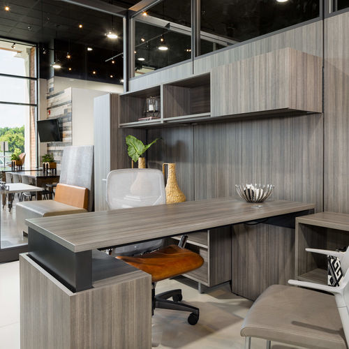 Bureau mural - APPROACH - Allsteel - pour 2 personnes / contemporain / en stratifié