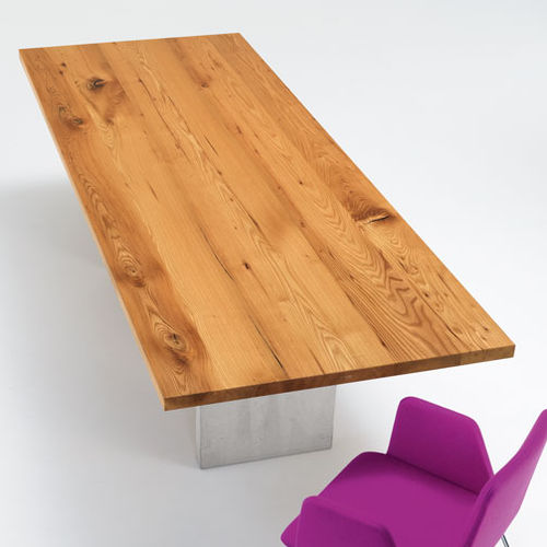Table contemporaine - HENRY - girsberger - en bois / rectangulaire / à rallonge