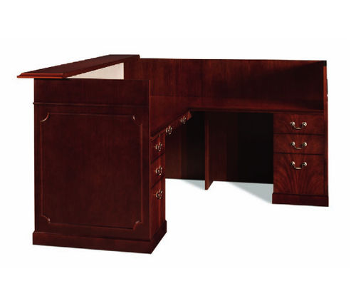 Banque d'accueil d'angle - KENNSINGTON - Gunlocke - modulable / stratifiée / pour hôtel
