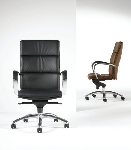 Fauteuil de direction classique - ALTI - Gunlocke - en cuir / inclinable / à hauteur réglable
