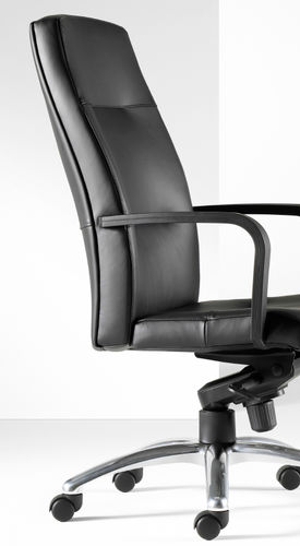 Fauteuil de direction contemporain - PORTER - Gunlocke - en cuir / inclinable / à hauteur réglable