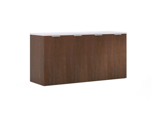 Armoire de classement basse - CONVERGE - Gunlocke - stratifiée / en bois / à portes coulissantes