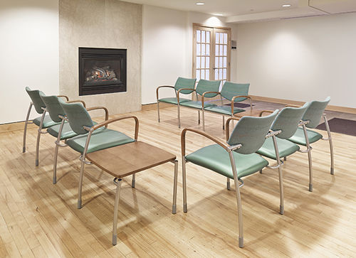 Chaise visiteur contemporaine - MOLTI TANDEM - Gunlocke - d'intérieur / en tissu / en cuir