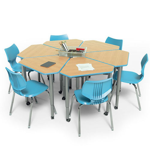 Table d'enseignement contemporaine - UXL DIAMOND, MINI-DIAMOND - smith system - en métal / en stratifié / triangulaire