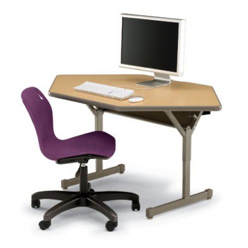 Bureau sur pied - CORNER FLEX STATION - smith system - contemporain / droit / avec piètement en métal