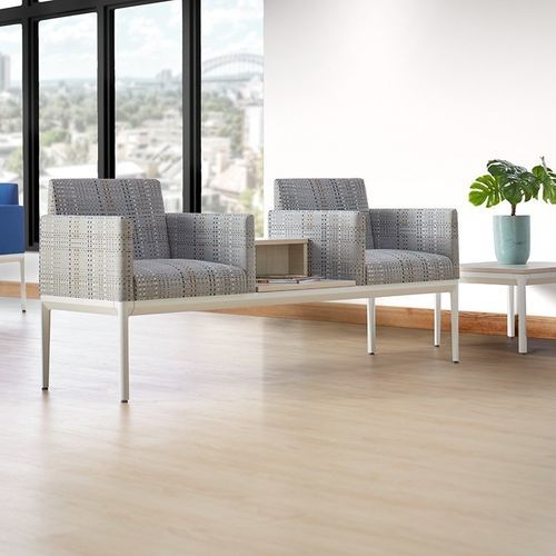 Sièges sur poutre en métal - ZOETRY - KI - en tissu / en cuir / tandem