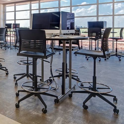 Table contemporaine - BARRON - KI - en acier / en fil de métal / avec piètement en acier