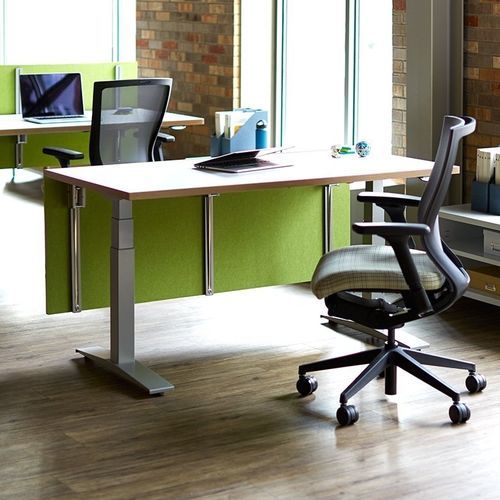 Bureau pour open space - WORKUP - KI - sur pied / contemporain / en bois