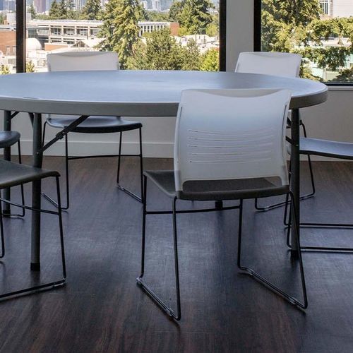 Table de travail contemporaine - VALUELITE - KI - en polyéthylène / avec piètement en acier / rectangulaire
