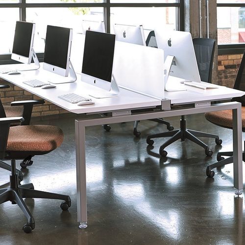 Séparateur de bureau sur bureau - CONNECTION ZONE - KI - stratifié / en acier / modulable