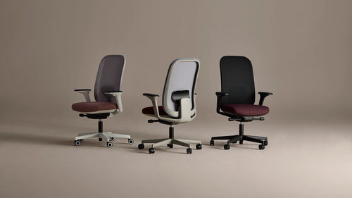 Chaise de travail en tissu - Civara™ - KI - tapissée / réglable / ergonomique