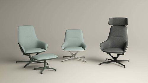 Fauteuil contemporain - KIAURA - KI - en tissu / en métal / de concentration
