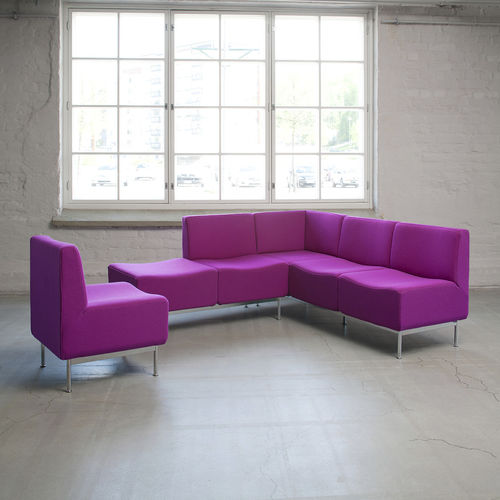 Canapé modulable - DYYNI - ISKU - d'angle / contemporain / en tissu