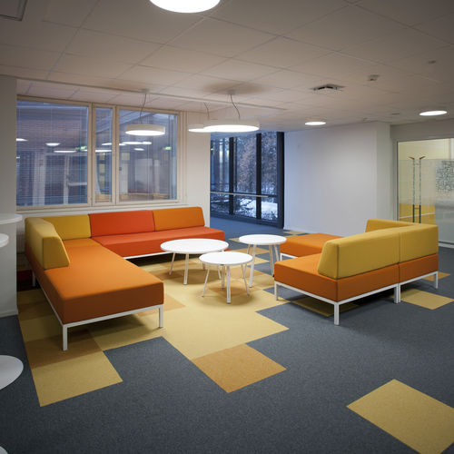 Canapé modulable - SYKE - ISKU - d'angle / contemporain / en tissu