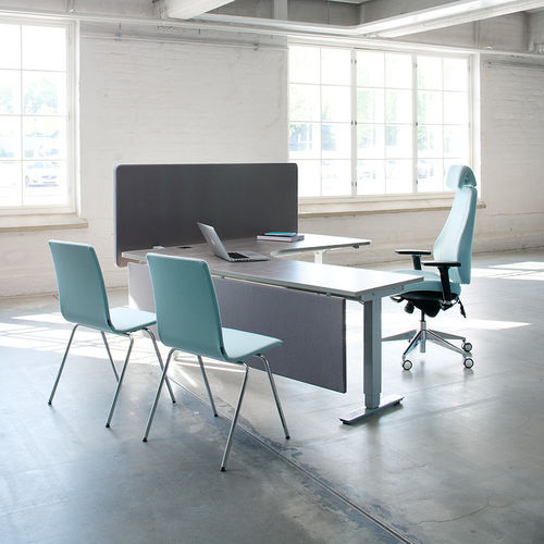 Bureau pour open space - MATRIX T - ISKU - contemporain / en bois / modulable