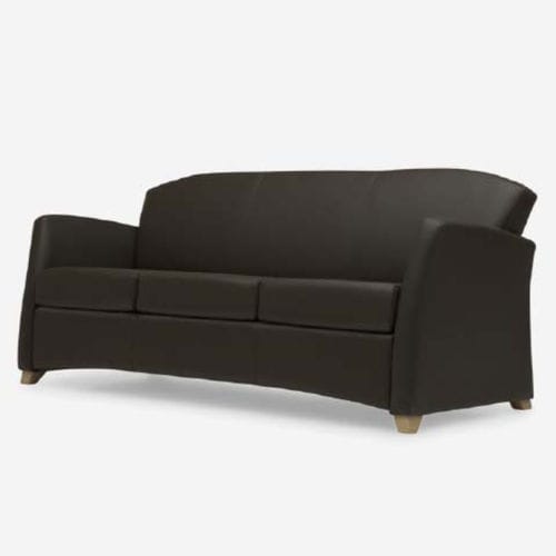 Canapé contemporain - BRIO - krug - en tissu / en cuir / noir
