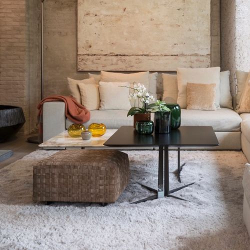 Tapis contemporain - ANKE - JOV - uni / en laine de Nouvelle Zélande / en mohair