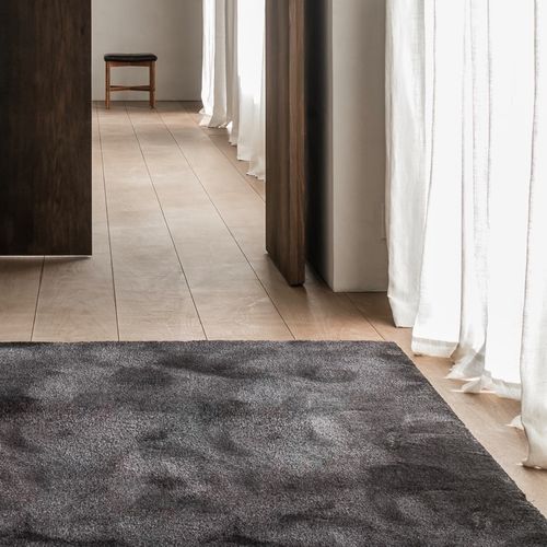 Tapis contemporain - CHLOE - JOV - uni / en laine de Nouvelle Zélande / en tencel®