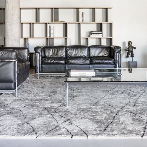 Tapis contemporain - EUGENICE - JOV - à rayures / en lin / rectangulaire