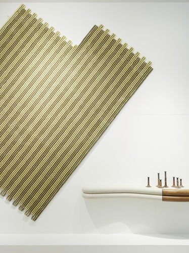 Tapisserie contemporaine - Shifting Blocks - JOV - à rayures / en laine de Nouvelle Zélande / en tencel®